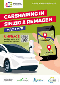 Plakat: Carsharing in Remagen und Sinzig